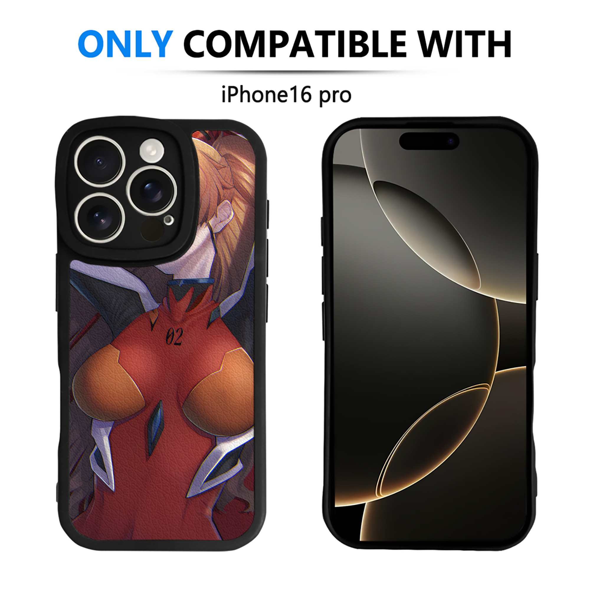 （画像用） EVA 新世紀エヴァンゲリオン 【iPhone 16シリーズ対応】シリコンスマホケース（レザー調） 材質：シリコン